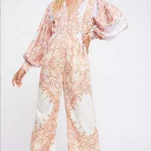 Free People blooming fields jumpsuit